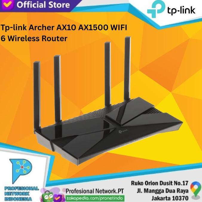 Mmhstore- Tp- Archer Ax10 Ax1500 Wifi 6 Wireless Router Tp Ax 10 Ax 1500