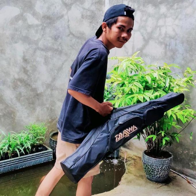 Jaaminkwalitas- Tas Pancing Anti Air 100Cm Kantong Depan Joran Reel