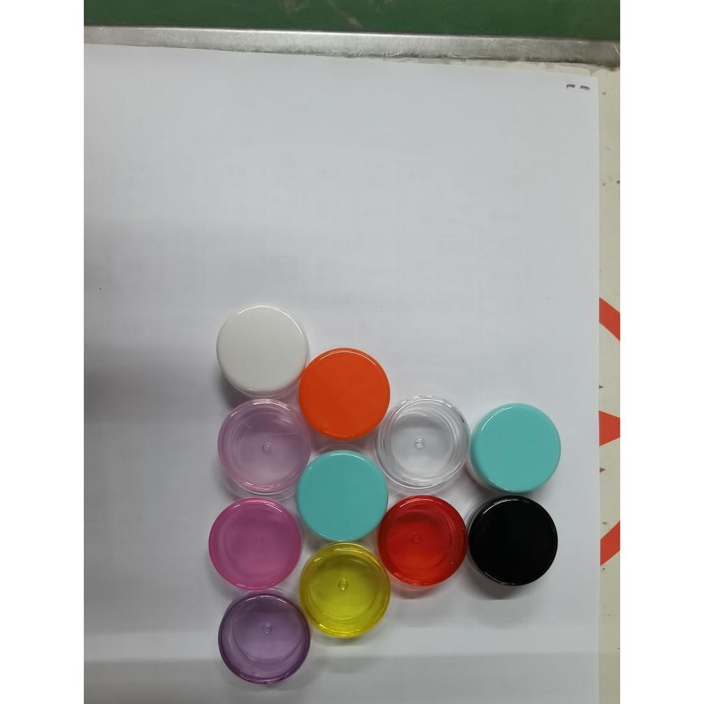 TANVISTORE POT 3GR - 5GR CREAM JAR KRIM 3 GR - 5 GR AKRILIK  MURAH LARIS , TEMPAT KOIL , KOSMETIK PP