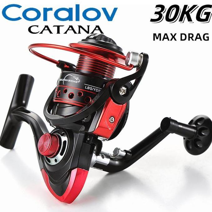 Jaaminkwalitas- Coralov Reel Pancing Metal Lk1000 - 7000, Drag Tinggi & Max Drag 30 Kg