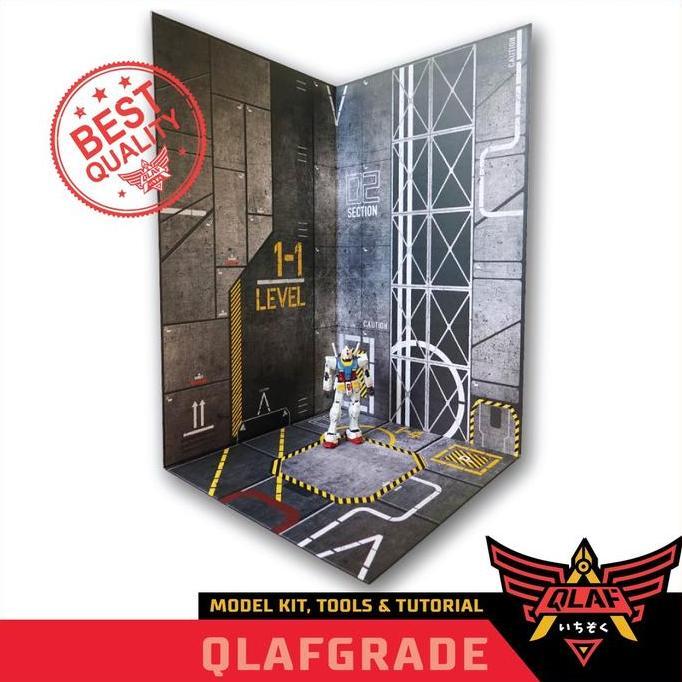 ibolali_ - HANGAR MECHA DISPLAY gundam gunpla background hangar mechanic