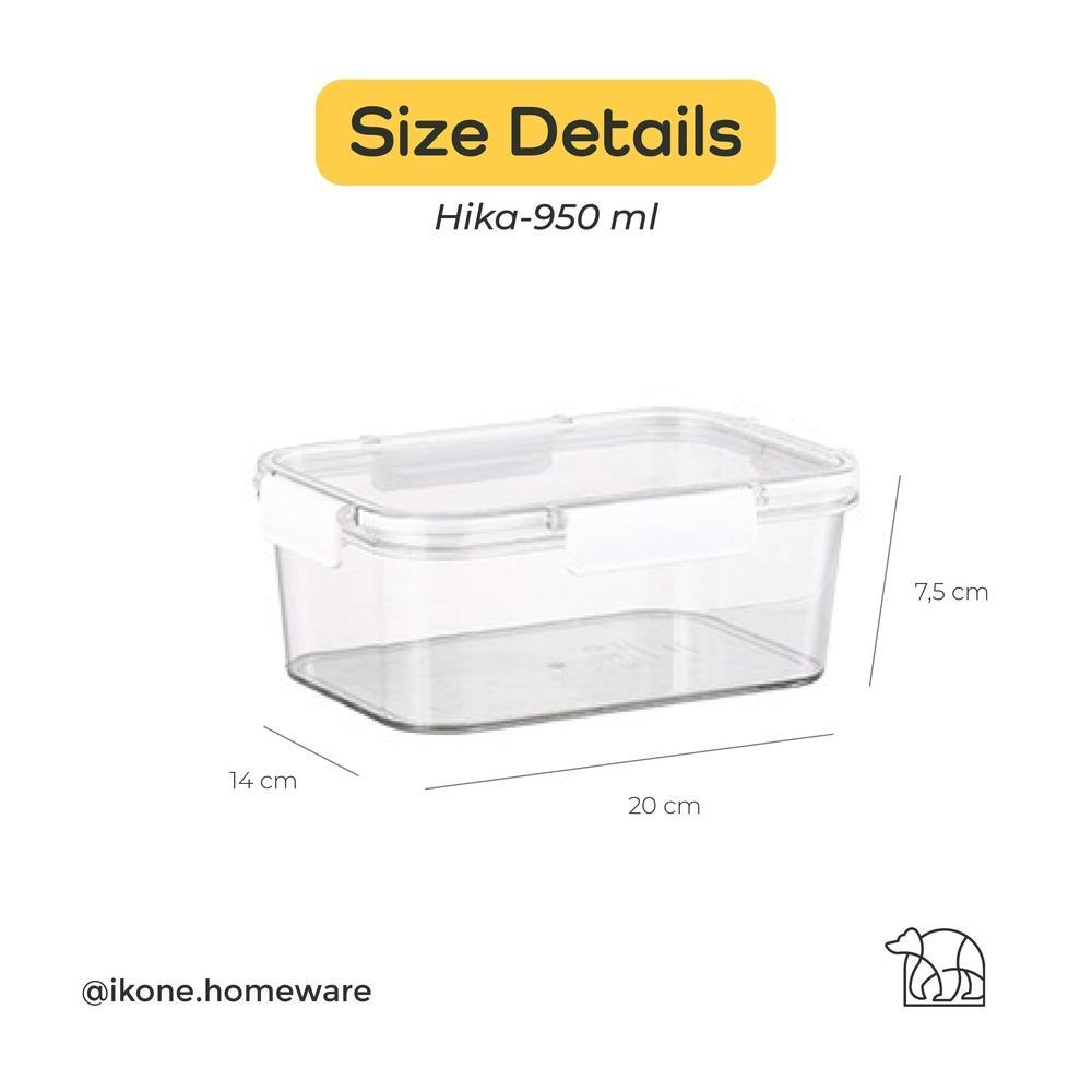 BIG PROMO IKONEHIKA Kontainer Makanan Stackable Tempat Penyimpanan Makanan Serbaguna Kedap Udara Foo