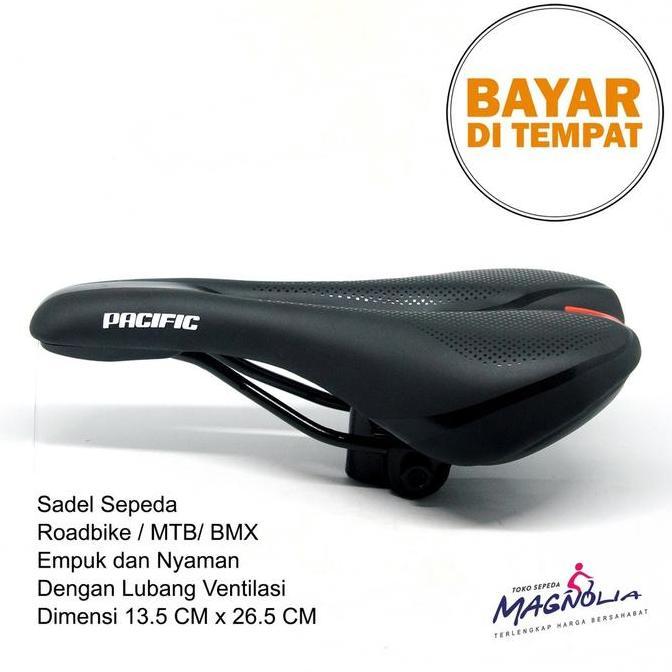 Promo Jok Sadel Sepeda Pacific Balap Roadbike Empuk dengan Lubang Ventilasi Diskon