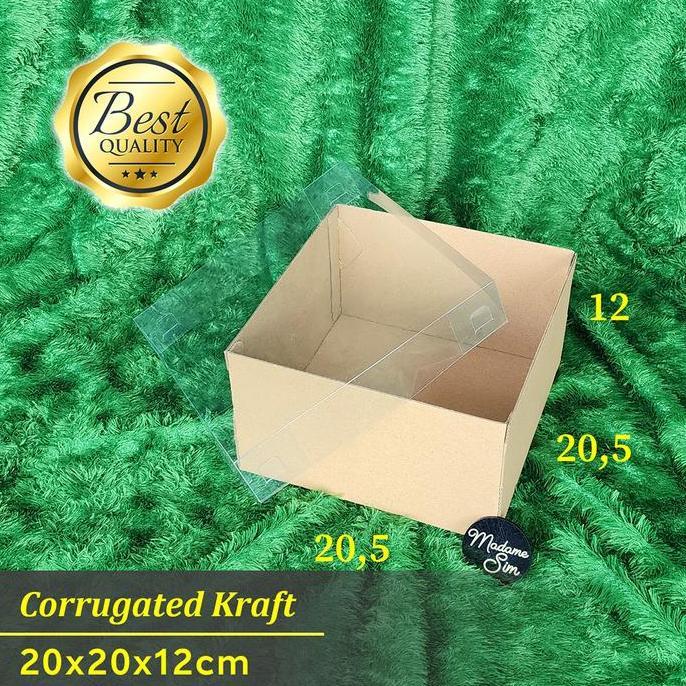 BOX MIKA - DUS KUE - KOTAK - KARDUS 20X20X12 *
