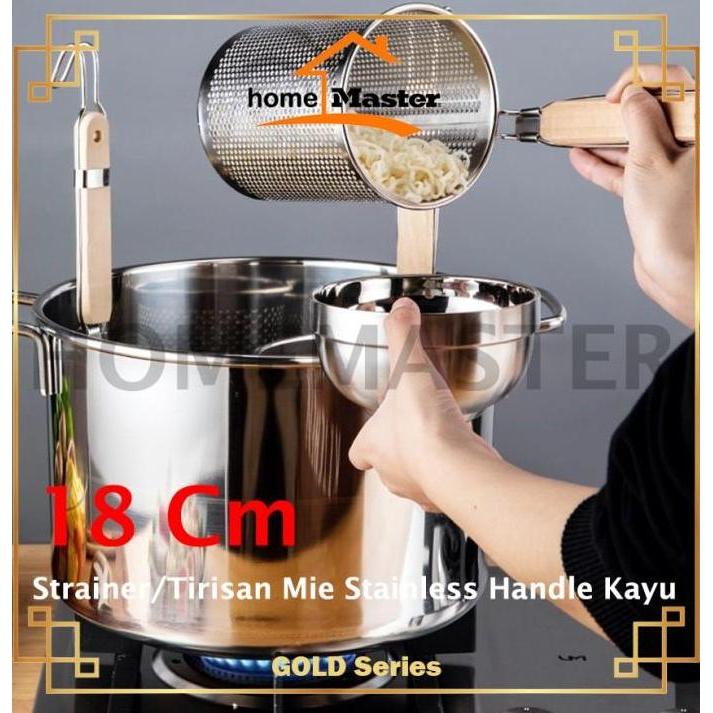Strainer/Tirisan Bakmi/Mi/Mie/Ramen Makanan Stainless 18 Cm SMLB18