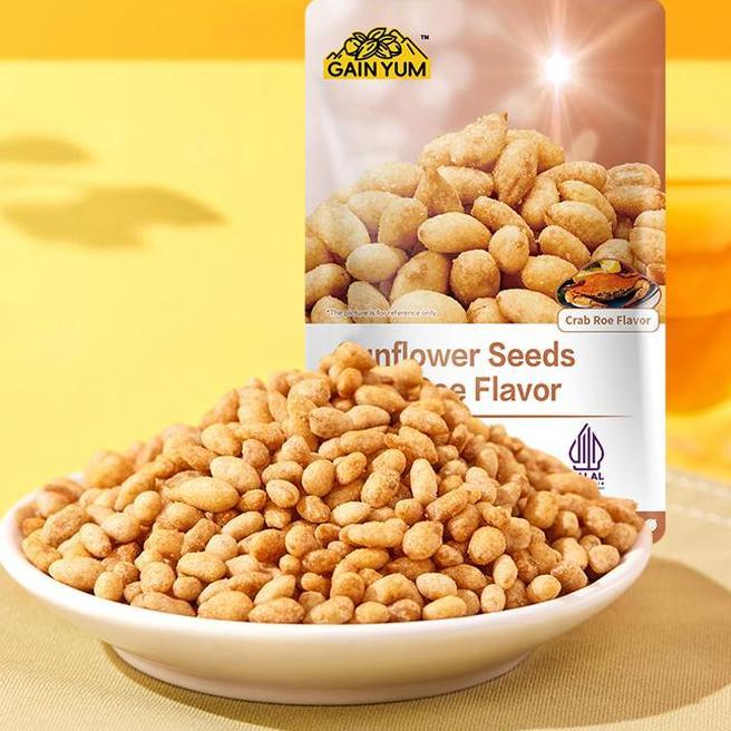 Gain Yum Bites Kuaci Kupas Rasa Telur Kepiting 10 Pcs