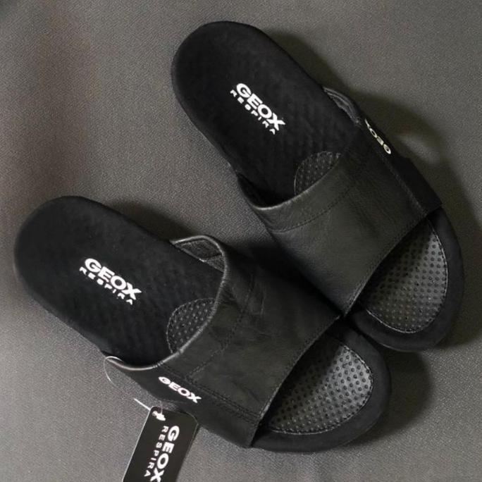 Sandal Pria Sandal Slop Geox Kulit Dewasa