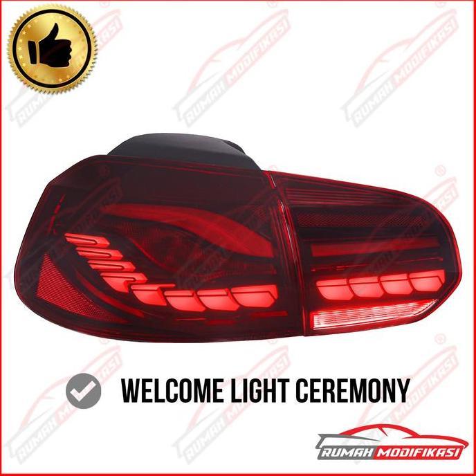 Stoplamp - Vw Golf Vi - Mk6 - 2008-2013 - Full Led - Red - Sequential Signal