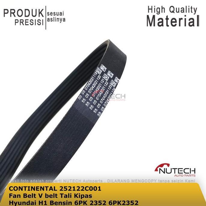 Promo Fan Belt V belt Tali Kipas Hyundai H1 Bensin 6PK 2352 6PK2352 Diskon