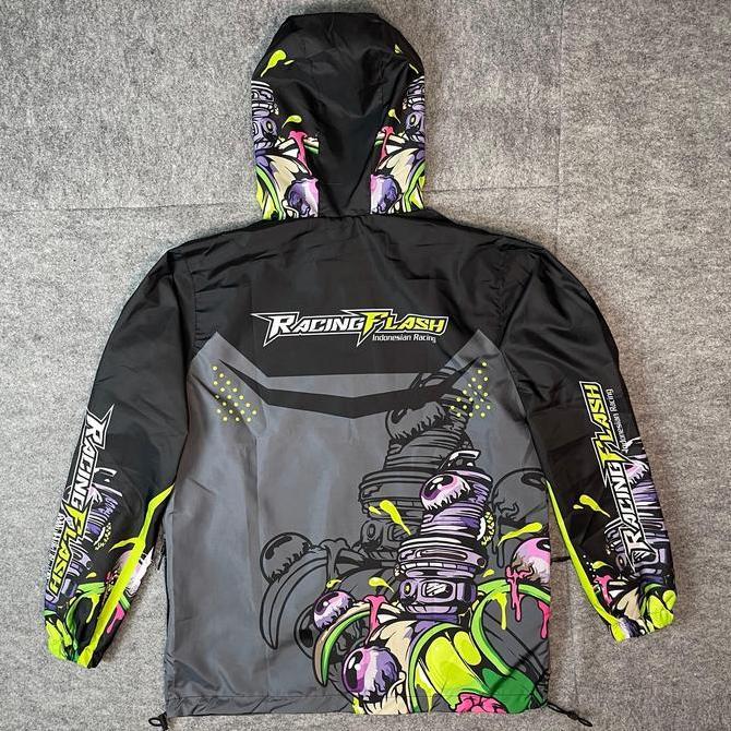 Uomo- Jaket Racing Flash Bahan Parasut/Jaket Racing Parasut/Jaket 2Stroke