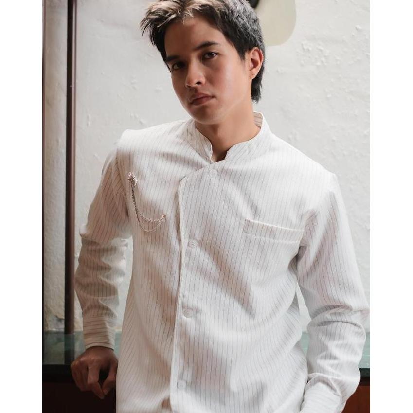 Uomo- Levi Assymetrical Shirt - Semi Jas Asimetri By Schouten