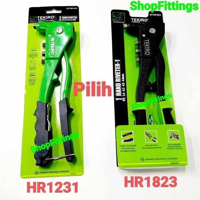Bullone- Tekiro Tang Rivet Gun Hand Riveter Alumunium Metal Heavy Duty Hr 1231