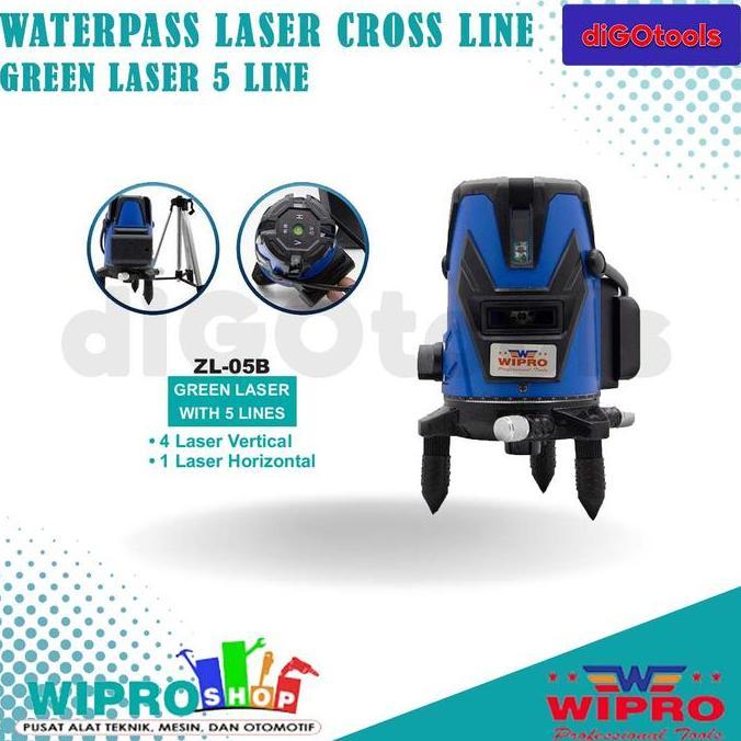 Wipro Waterpass Laser Cross Line 5 Line Green Line ZL-05B-- Laser Cross Line 5Line Green LIne Includ