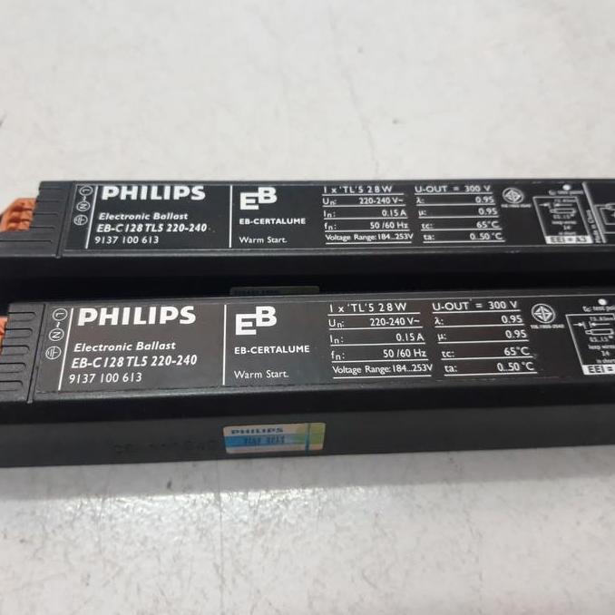 BALLAST EBC 1x28w 1x14w PHILIPS T5 ORIGINAL