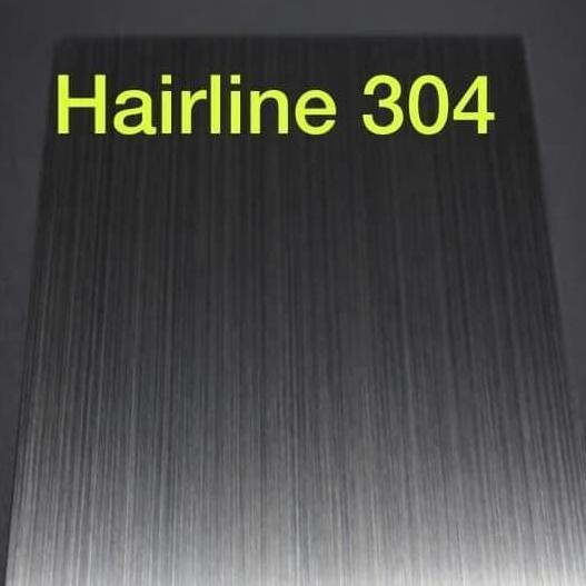 plat stainless 304 hairline tebal 2mm