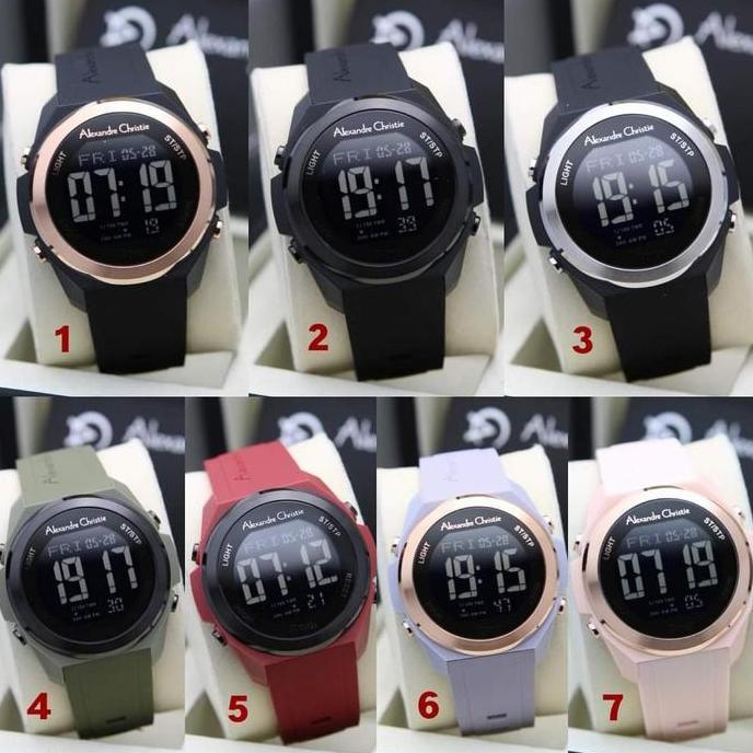 ALEXANDRE CHRISTIE AC9342 AC 9342 RUBBER DIGITAL JAM UNISEX BLACK