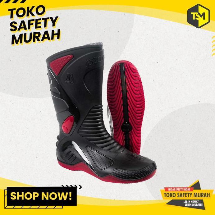 Sepatu Boot AP MOTO 2 Sepatu Boot Karet Tinggi Sepatu Boot Anti Air