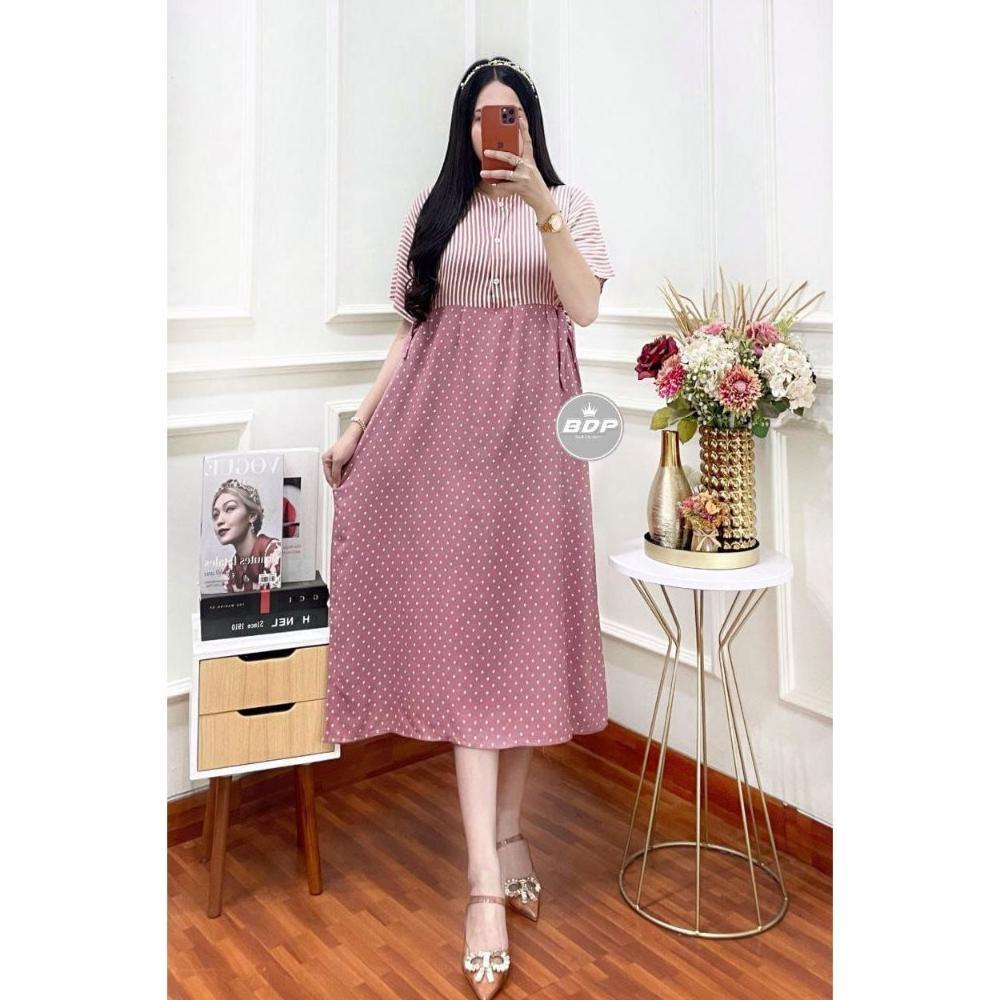 Daster wanita Panjang Rayon Grade A Busui Resleting Depan  Daster chibi Terbaru Daster Susun Daster 