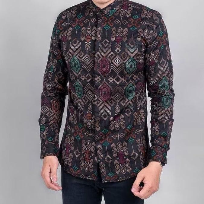 original castles.id kemeja batik songket pria kemeja batik formal cowok