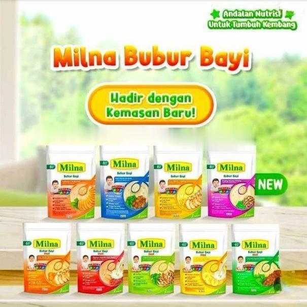 Milna Bubur Bayi 6+ & 8+ 100 gr / Bubur Bayi Milna / Milna Bubur Bayi