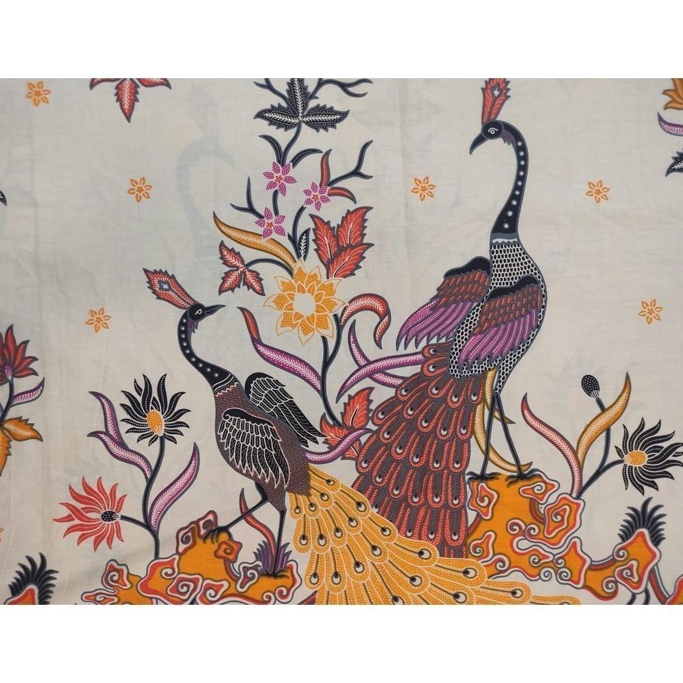 Discount Kain Batik Meteran Potongan Motif Burung Merak