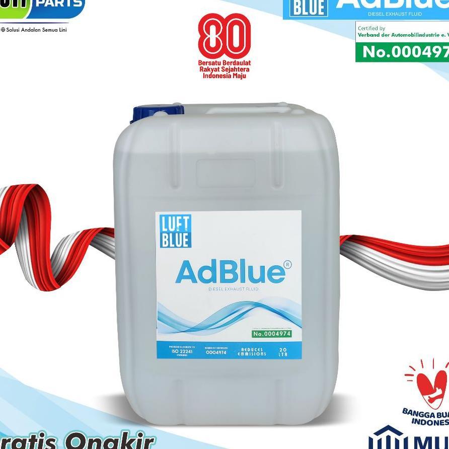 Adblue 20 Liter Cairan Diesel Exhaust Fluid Luft Blue Def