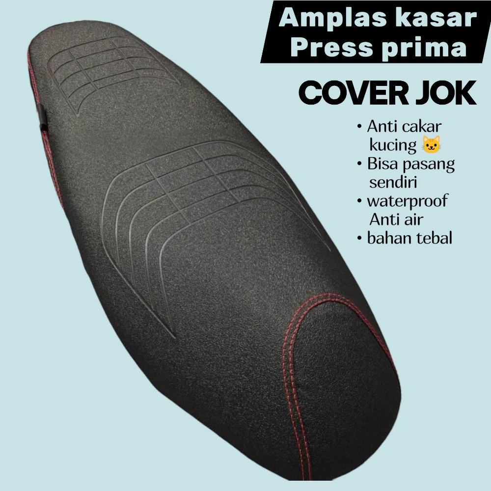 Cover Jok Motor Seat Pelindung Jok Motif Pres Prima ( Pakai Karet ), Anti Cakar Harga Spesial