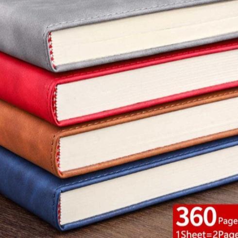 A5 Notebook Kawaii 360 Halaman Buku Harian Buku Harian Lilin Kulit Bisnis Sekolah Kuliah Kantor Perl