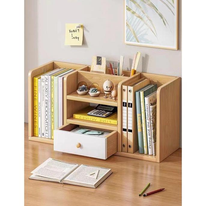 Highline Meja Rak Rak Buku Multifungsi Rak Organizer Meja