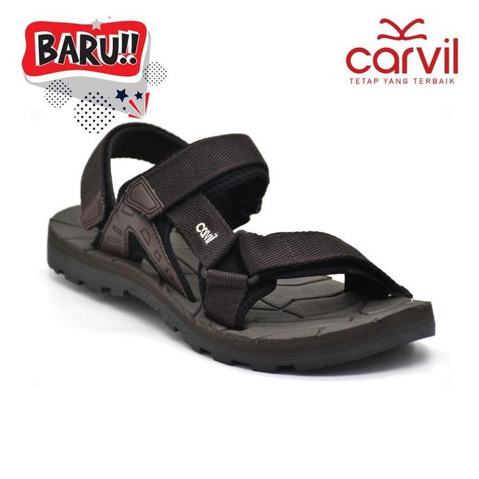 NIKMATI PRODUK INI Carvil Sandal Gunung Pria Sinabung- GM  Flat NIKMATI PRODUK INI