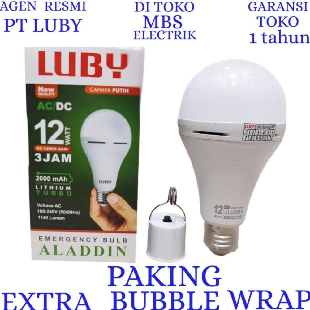 EMERGENCY LED LUBY LAMPU LED LUBY ALADIN 12W