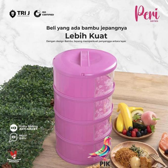 Tudung Saji 4 Susun Motif Peri