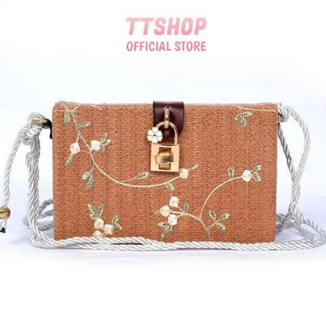 Tas Rotan Kotak Tas Selempang Vintage 9031 DISKON