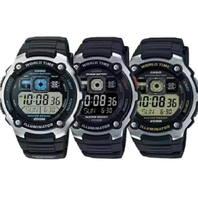 CASIO AE-2000W AE2000W  JAM TANGAN PRIA ORIGINAL GARANSI RESMI
