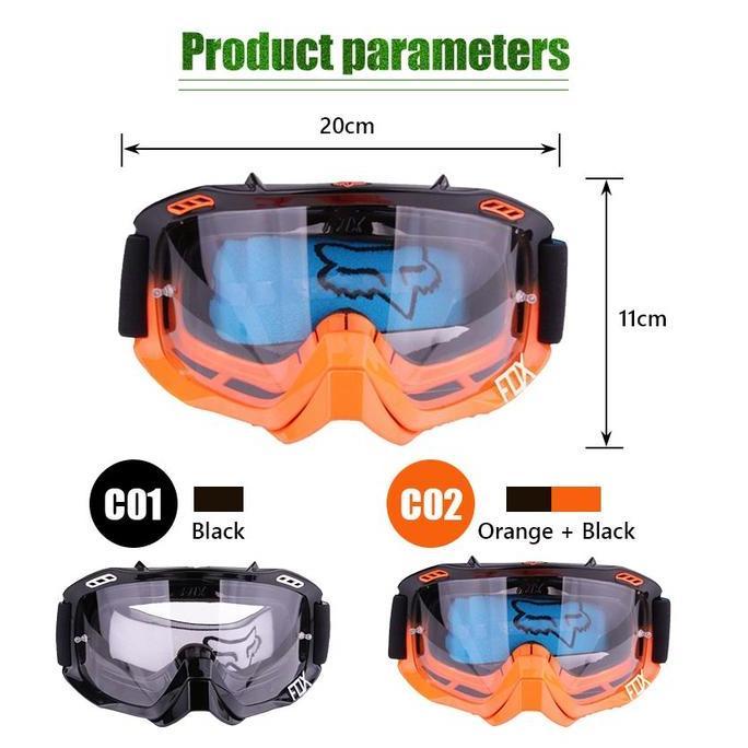 BEAUTY KENDARI FOX Kacamata Motor Motocross UV Goggle Mirror Kacamata Hitam FOX Motocross Trail Gogg
