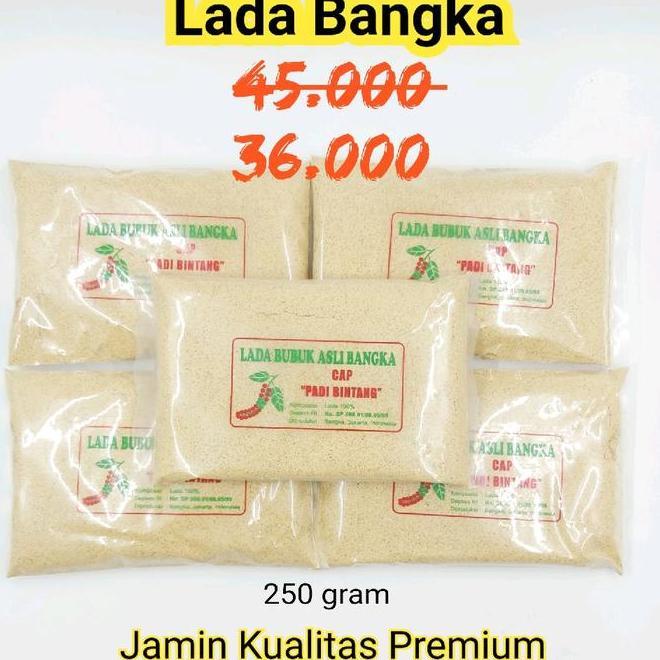 Lada Bubuk Bangka 250 Gram. Lada Putih Bangka. Merica Bangka