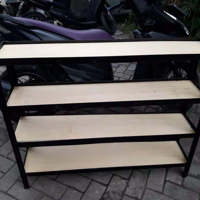 RAK AQUARIUM CUPANG 120X15 TINGGI 115 SPASI 25 CM.4 SUSUN