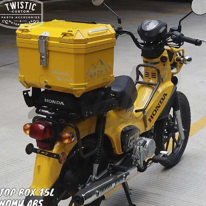 Top Box Pannier Belakang 45L 45 Liter Nomu ABS Motor Honda CT 125 CC 110 Super Cub Monkey 125 Vespa 
