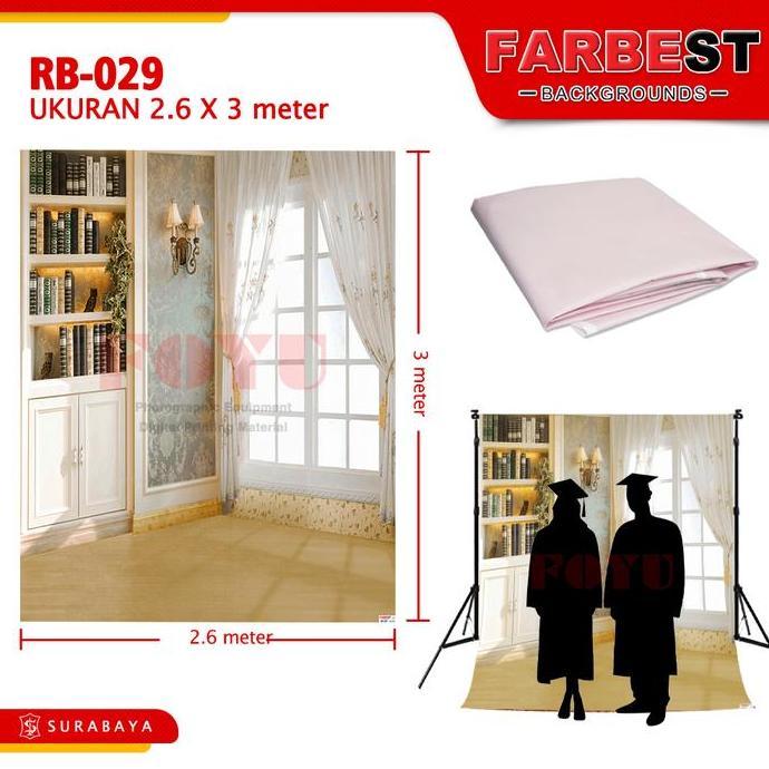 Pujifarhanam - Background Backdrop Foto Photo Studio Inkjet Ukuran 2.6X3 3X6 M Meter Wisuda Graduati