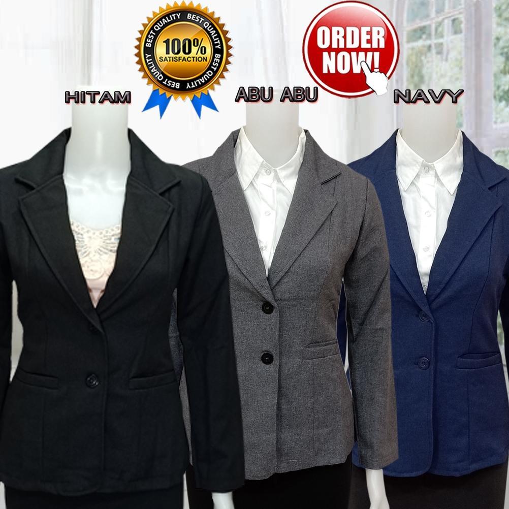 PREMIUM BLEZER KERJA WANITA FORMAL KANTOR WANITA PREMIUM ATASAN JAS BLAZER CEWEK KANTOR MODEL SLIMFI