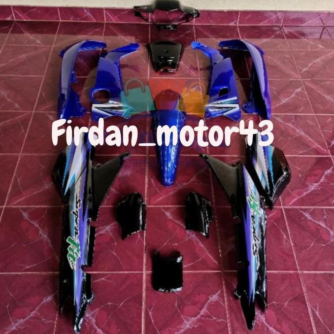 Full bodi halus supra fit lama 2002-2004 biru hitam berstriping