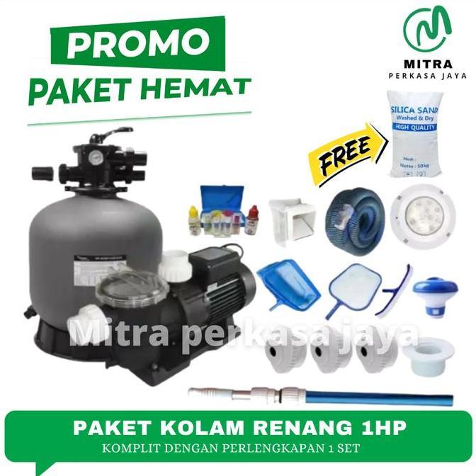 Pompa Kolam Renang Lengkap Paket Filter Vacum Pompa Kolam Renang