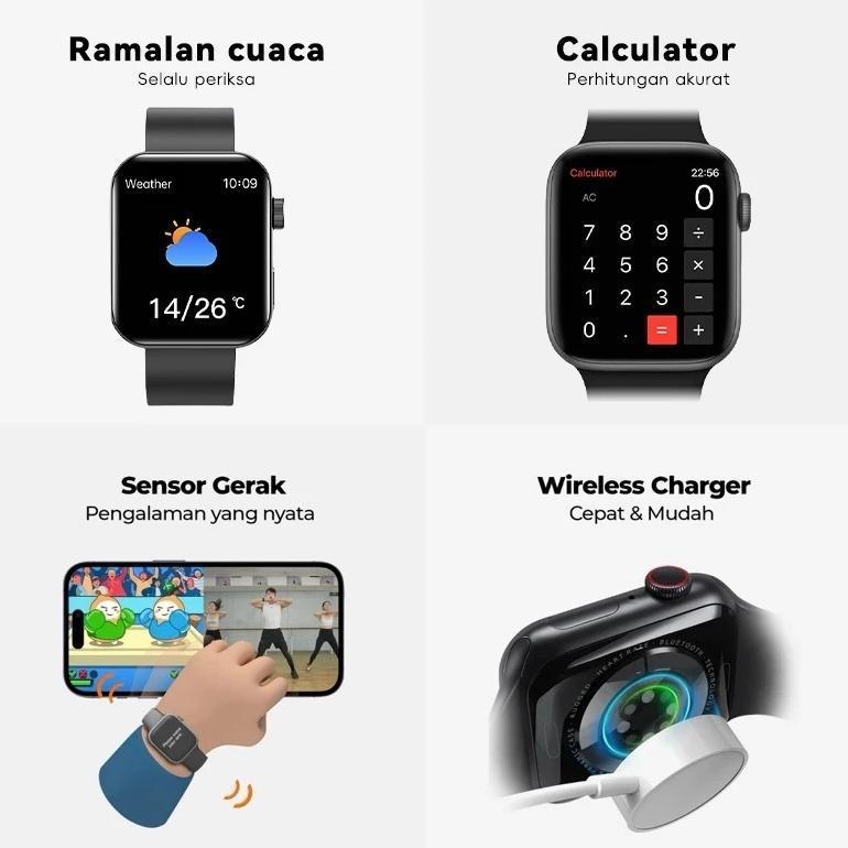 big sale [cod] samsung smartwatch 10 pro max original with 2.3" hd amoled display gps nfc waterproof