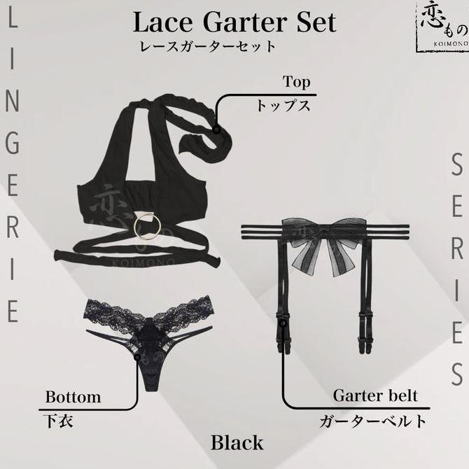 Koimono Garter Set - Kostum Bikini Lingerie Set / Baju Tidur Wanita Cosplay