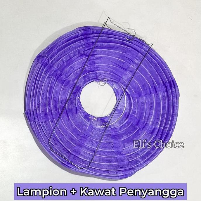 Morineedastu - Lampion Kain Warna Warni Tahan Air 30 Cm Dekorasi Outdoor Hiasan Pesta Lampion Lampu 