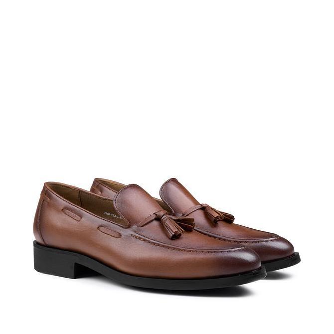 Sale Prabu - Sepatu Kulit Slip On Pria Cala 2.1 Brown Cokelat