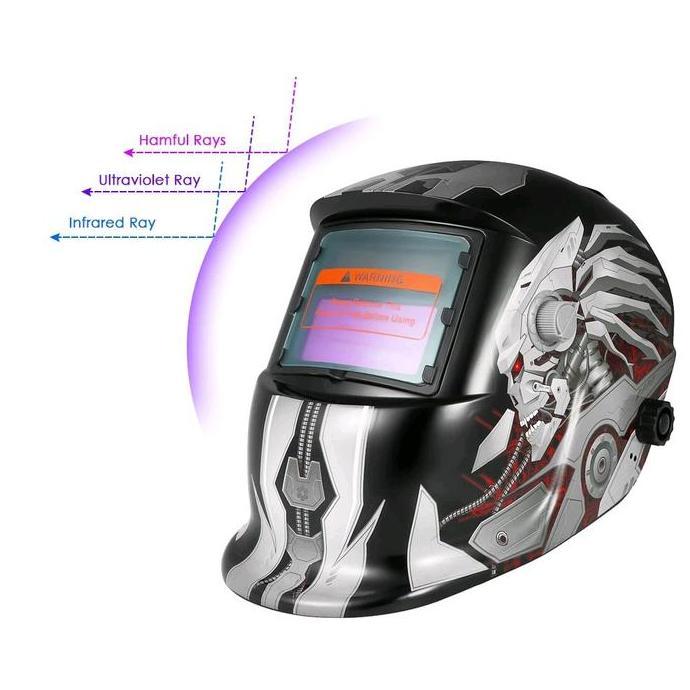 HARGA DISC - Helm Las Otomatis Auto Darkening Topeng Las Otomatis Gelap Kedok Las Otomatis Las Listr