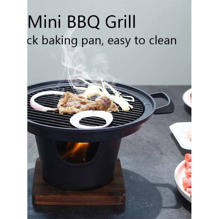 Alat Panggangan Arang Tungku BBQ Barbeque Meja Bulat Alat Panggang BBQ Japanese Grill Stove tungku a