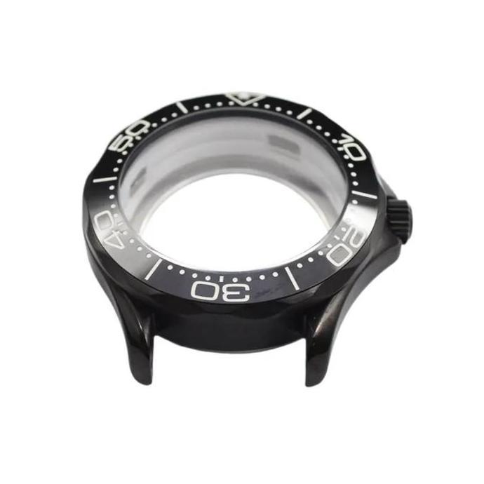 MOD SEIKO SKX007 CASE SEAMASTER SOLID STAINLESS STEEL GLASS CASE