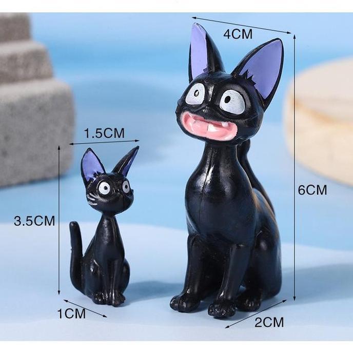 JIJI kiki's delivery service cat kiki jiji firgure pajangan dekorasi resin rumah zakka